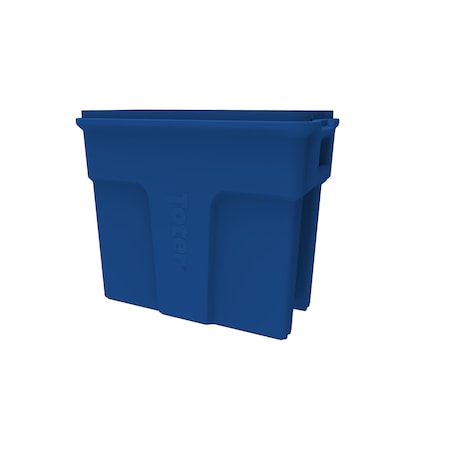 Toter 16 Gallon Slimline Rectangular Trash Can - Blue SL016